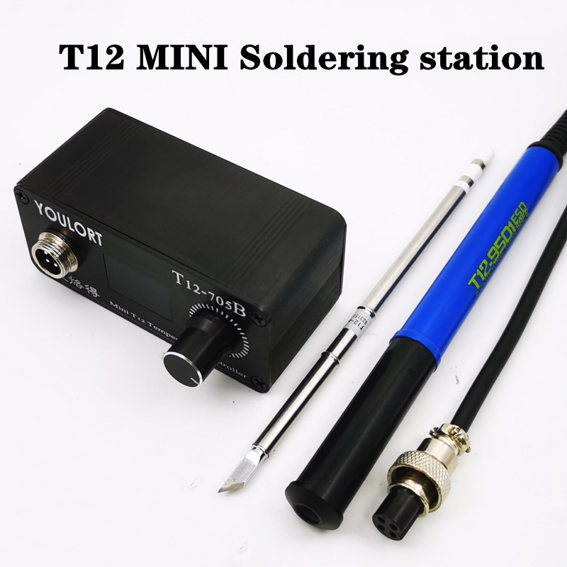 MINI estación de soldadura de  - Soldering Station T12 Oled reseña y precio